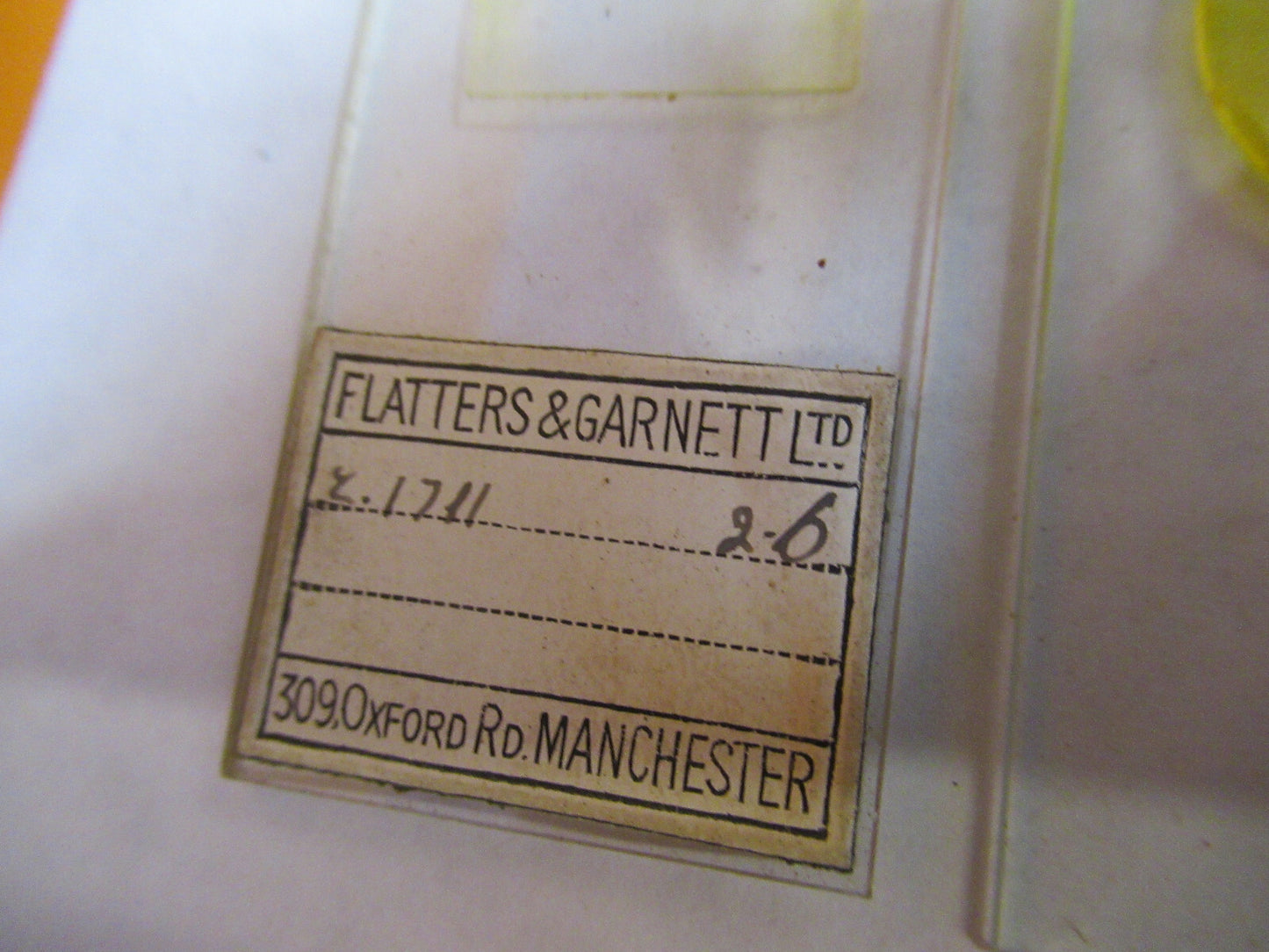 ANTIQUE LOT SLIDES SPECIMEN LONDON UK MICROSCOPE PART AS PICTURED Y2-A-55