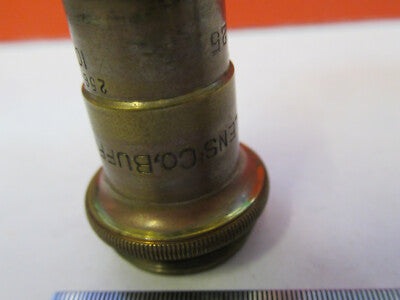 Antique Brass Spencer Lens Co. Objective 16mm Lens Microscope Part
