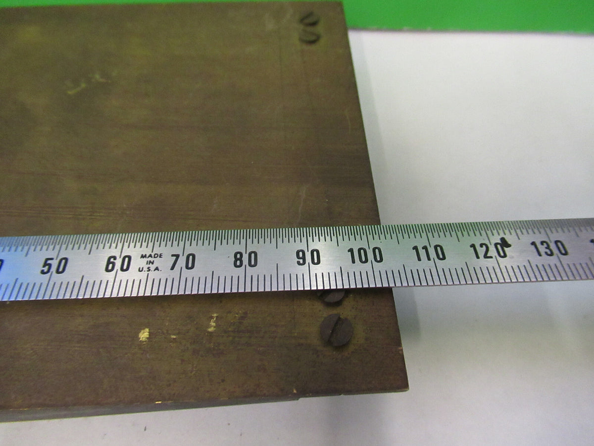 Antique Brass Stage Table Unknown Rare Microscope Part