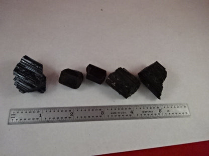 RAUER TURMALIN SCHORL SCHWARZER MINERALKRISTALL BRASILIEN 60 GRAMM LOS WIE BESEHEN #14-A-09
