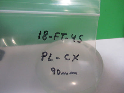 OPTICAL LENS GLASS HUGE PLANO CONVEX PLCX OPTICS AS PICTURED 18-FT-45