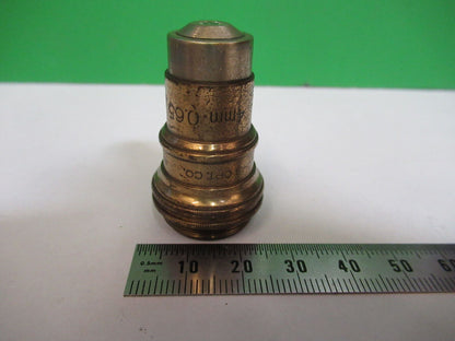 ANTIQUE BRASS BAUSCH LOMB  OBJECTIVE 43X MICROSCOPE PART AS PICTURED Z5-A-40