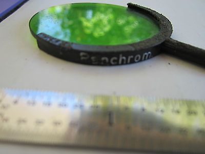 MICROSCOPE LIGHT FILTER LEITZ ZEISS GREEN PANCHROM
