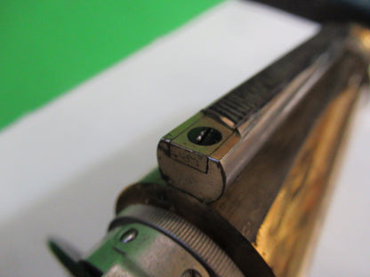 ANTIQUE BRASS LEITZ GERMANY TUBUS NOSEPIECE MICROSCOPE PART AS PICTURED V3-A-34