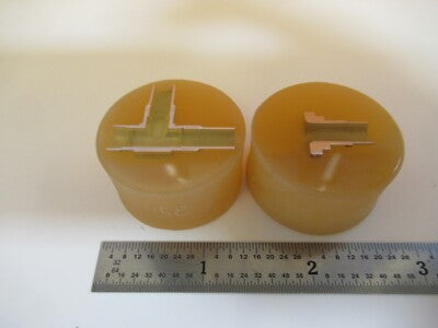 Los 2 Stück METALLOGRAPHISCHES METALLQUERSCHNITTPROBE MIKROSKOPISCHE PROBE &amp;A7-A-17