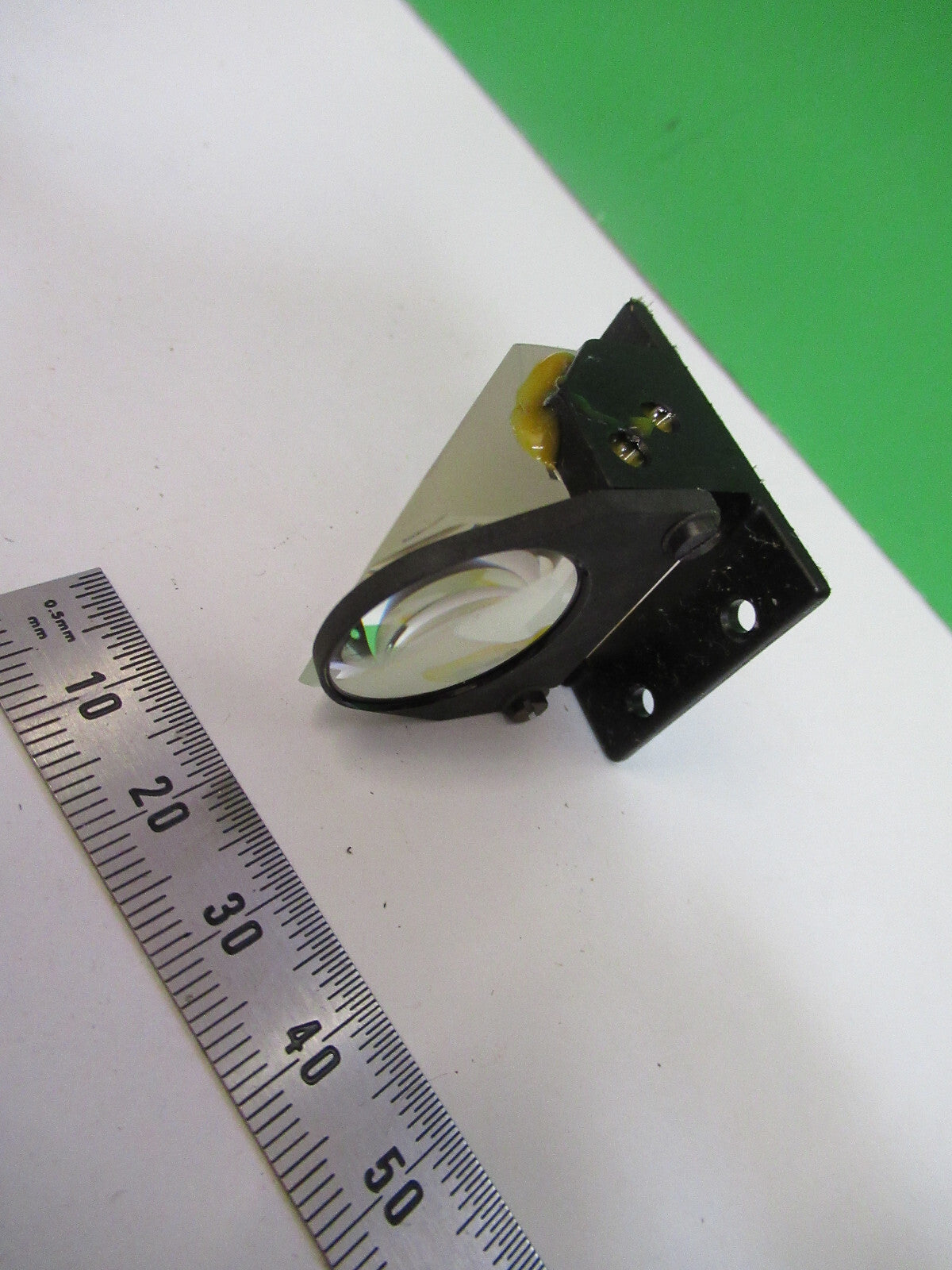 WILD SWISS GLASS PRISM HEAD OPTICS MICROSCOPE PART AS PICTURED X5-A-06