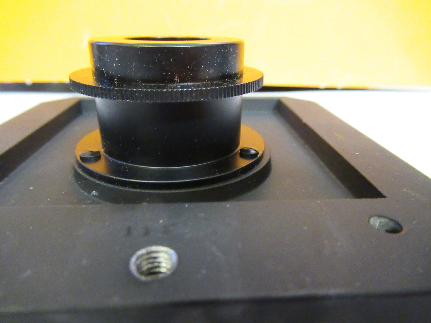 UNITRON STAGE + IRIS TABLE MICROMETER MICROSCOPE PART AS PICTURED Y1-A-54