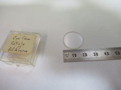 REICHERT AUSTRIA RETICLE LENS MICROSCOPE PART AS PICTURED W9-B-39