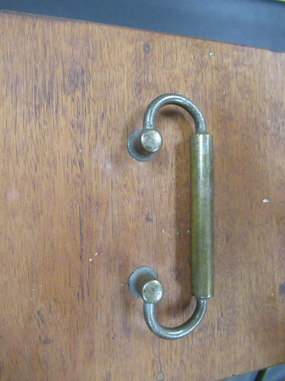 EMPTY WOOD CABINET for ANTIQUE KORITSKA MILANO MICROSCOPE PART AS PICTURED &LOB