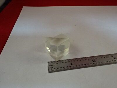 MICROSCOPE PART PRISM ASSEMBLY [chip on edge] OPTICS AS IS #AM-50
