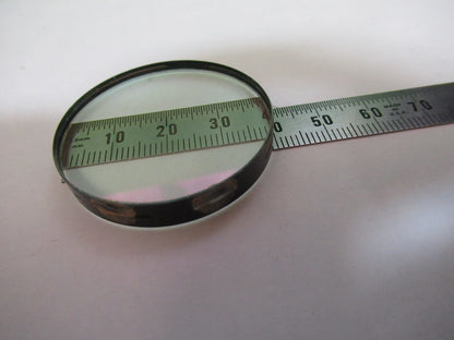 OPTICAL COATED LENS hole in center MIL SPEC OPTICS AS PICTURED #W9-A-06