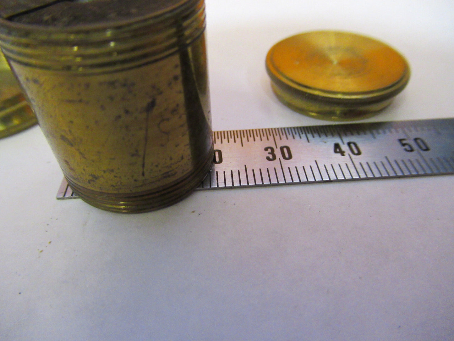 ANTIQUE BRASS POLARIZER EYEPIECE BECK LONDON MICROSCOPE PART AS PICTURED Y2-A-66