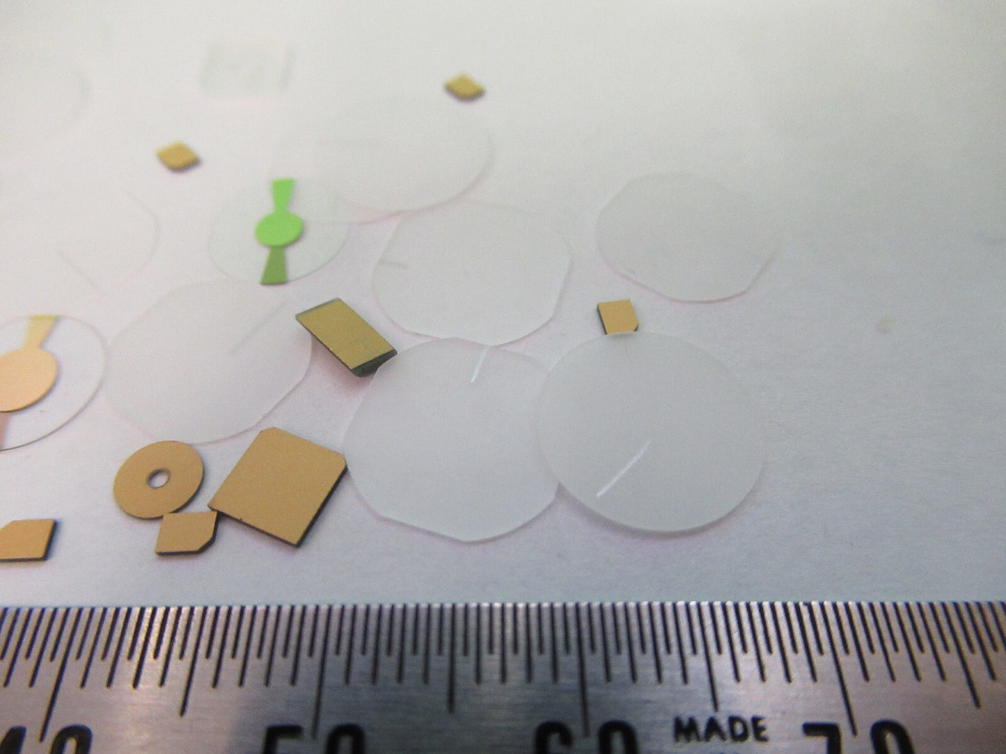 Lot Blanks Piezoelectric Quartz Crystal X-y-cut Gold Coated Piezo Sensor