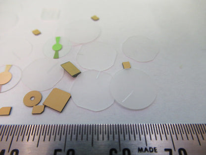 Lot Blanks Piezoelectric Quartz Crystal X-y-cut Gold Coated Piezo Sensor