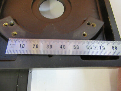Unitron Japan Xy Stage Brass Heavy Table Microscope Part