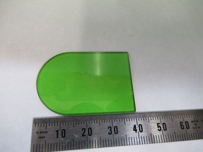 LEITZ GERMANY GREEN GLASS FILTER OPTICS MICROSCOPE PART AS PICTURED #S2-C-70