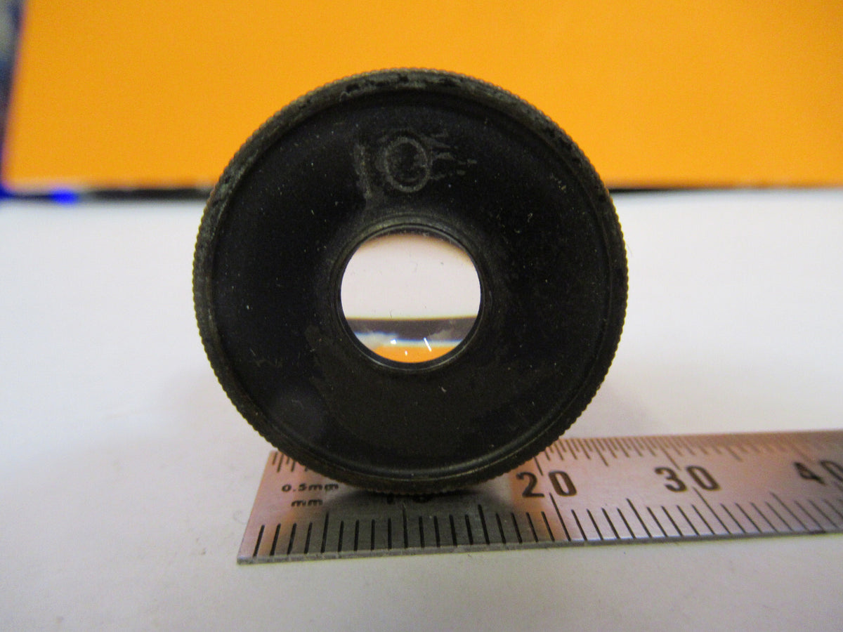 ANTIQUE BAUSCH LOMB 10X EYEPIECE OPTICS MICROSCOPE PART AS PICTURED Y1-A-60