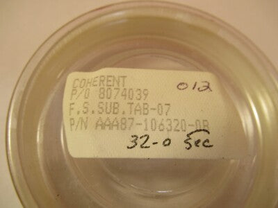 OPTICAL COHERENT LENS PRO OPTICS AS PICTURED #FT-1-Y