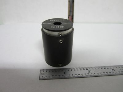 MICROSCOPE PART POLARIZER ELECTRIC VECTOR ?? OPTICS AS IS BIN#R2-52
