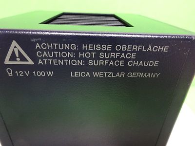 Microscope Part Leica Dmrb 504016 Lamp Housing Illuminator Optics Bn