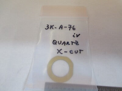 QUARTZ PLATE SINGLE CRYSTAL PIEZOELECTRIC X-CUT PIEZO PART AS PICTURED &3K-A-76