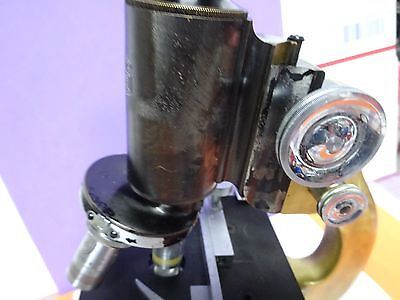 BRASS MICROSCOPE SPENCER ANTIQUE AMERICAN OPTICS &IL-2-20