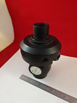 MICROSCOPE PART PHOTO EYEPIECE + SHUTTER OPTICS AS IS #D3-A-16