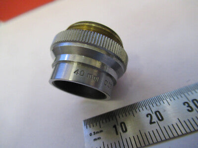 BAUSCH LOMB OBJECTIVE LENS 40mm  OPTICS MICROSCOPE PART AS PICTURED &B6-FT-98