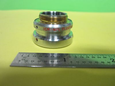 Microscope Ernst Leitz Germany Objective Adaptor 10X Fluotar Optics