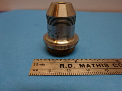 MICROSCOPE PART OPTICAL OBJECTIVE SPENCER AO 10X AMERICAN OPTICS AS IS #90-49