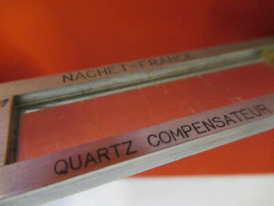Antique Nachet France Quartz Compensator Microscope Part