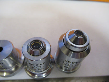 LOT UNITRON JAPAN 4X 40X 10X OBJECTIVE  LENS MICROSCOPE PART AS PICTURED Y1-A-58