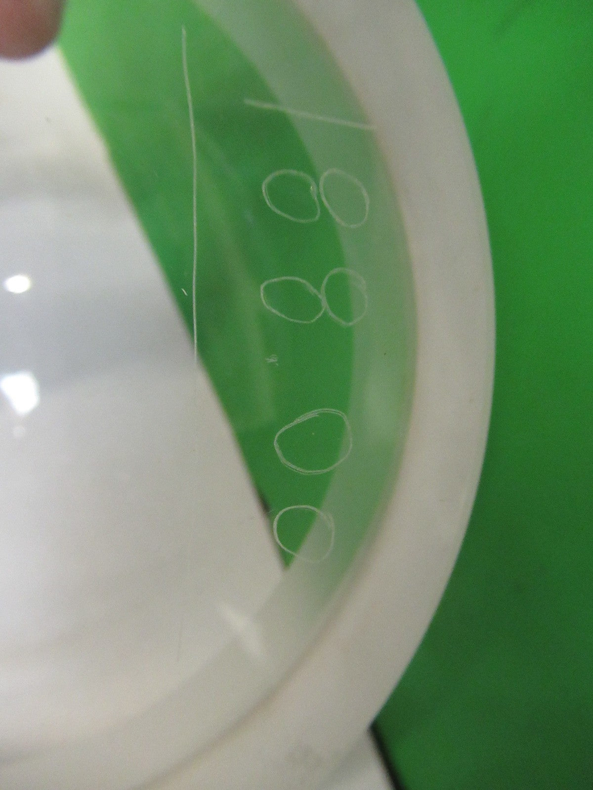 HUGE OPTICAL PLANO CONCAVE THICK GLASS MIL SPEC OPTICS AS PICTURED V3-A-13