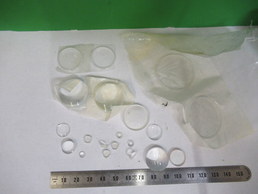 LOT OPTICAL GLASS LENSES ASSORTED LASER OPTICS NICE AS PICTURED U9-A-48
