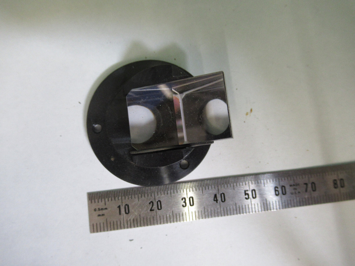 AMSCOPE GLASS PRISM HEAD OPTICS MICROSCOPE PART AS PICTURED S4-B-14