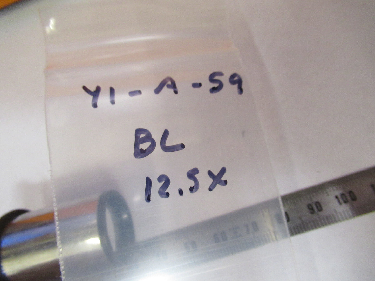 ANTIQUE BAUSCH LOMB 12.5X EYEPIECE OPTICS MICROSCOPE PART AS PICTURED Y1-A-59
