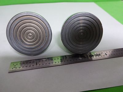 MICROSCOPE PART LOT BRASS METAL FEET HEAVY #Y7-14