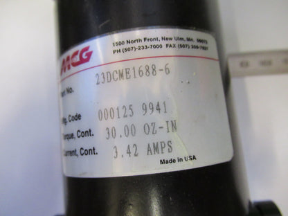 MCG DC MOTOR 23DCMG16688-6 STEP TORQUE MECHATRONICS AS PICTURED H2-A-57