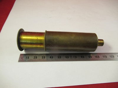 Antique Brass Tubus and Objective Microscope Part Unknown Maker