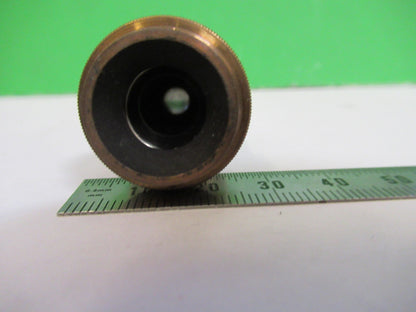 ANTIQUE BRASS OBJECTIVE CARL ZEISS 1902 RARE IRIS OPTICS MICROSCOPE PART W3-C-32