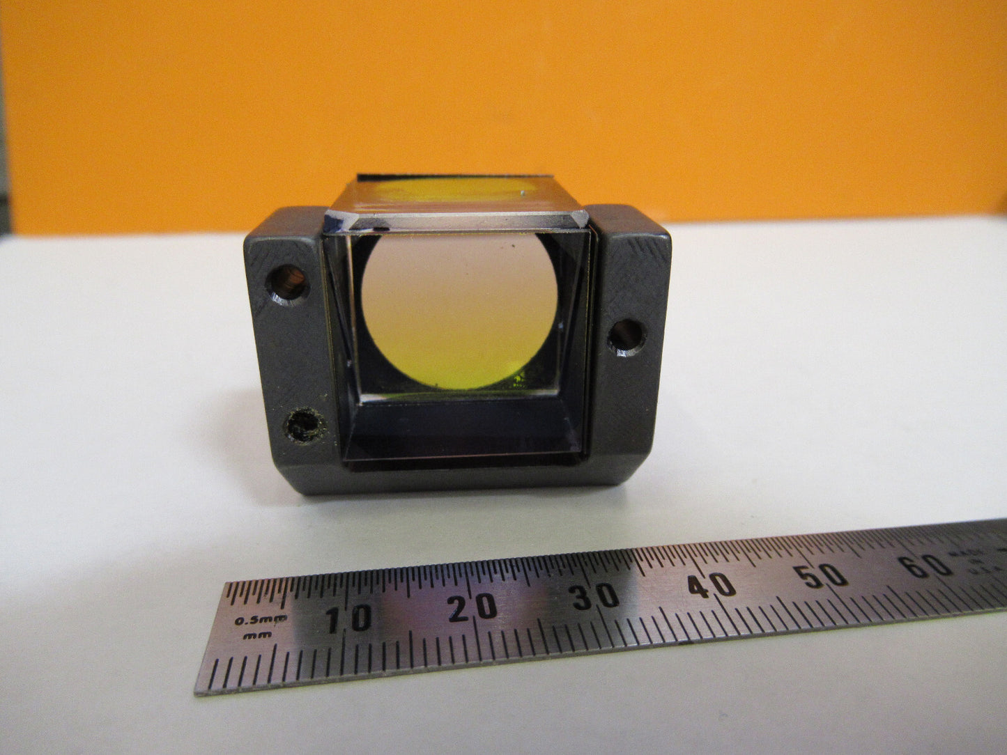 BAUSCH LOMB POL BEAM SPLITTER PRISM OPTICS MICROSCOPE PART AS PICTURED Y3-A-103