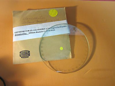 GONIOMETER PART GLASS INSERT 360 DEGREES [some delimitation]   BIN#16