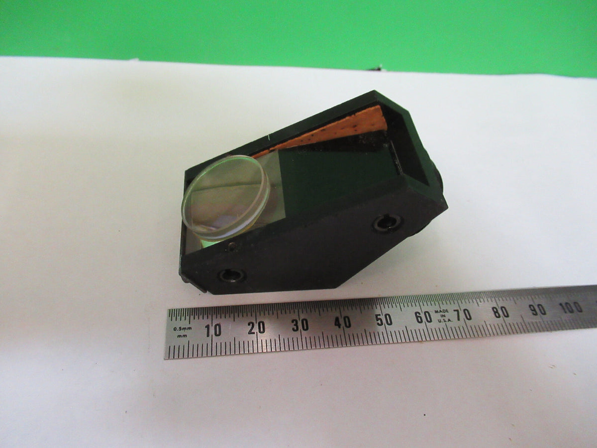 ANTIQUE BAUSCH LOMB PRISM HEAD OPTICS MICROSCOPE PART AS PICTURED S4-B-07