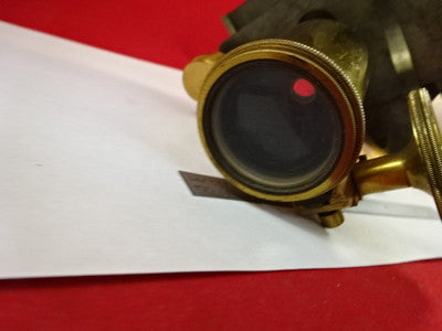 Antique Brass Rare Microscope Part Lens Tubus Stage Optics