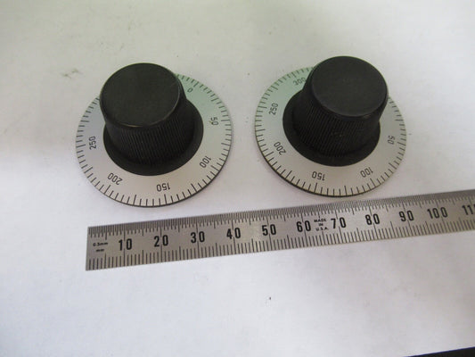 ZEISS GERMANY PAIR KNOBS STANDARD MICROSCOPE PART AS PICTURED G7-A-40