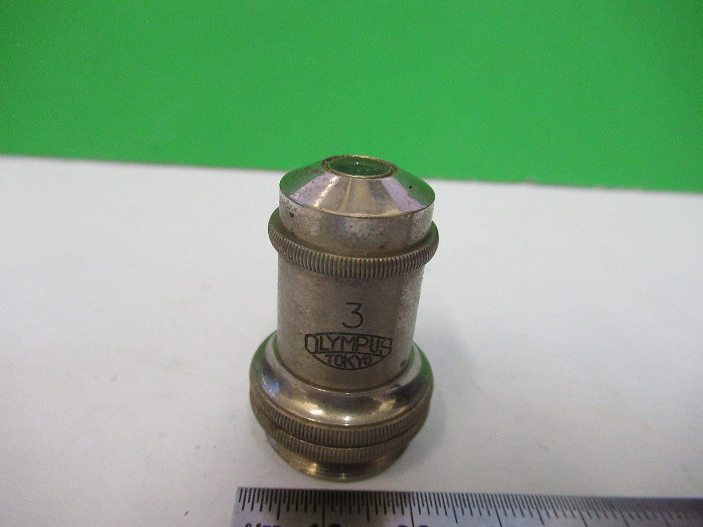 Antique Olympus Japan Objective 10X Optics Microscope Part