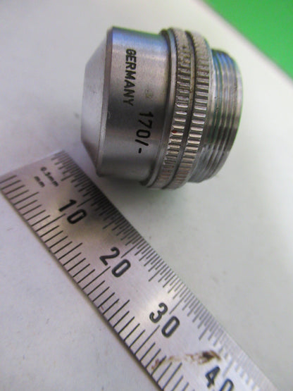 OBJECTIVE ERNST LEITZ 3.5X /170 OPTICS MICROSCOPE PART AS PICTURED X2-A-93