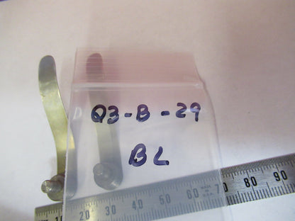 ANTIQUE BAUSCH LOMB OLD PAIR CLIPS MICROSCOPE PART AS PICTURED &Q3-B-29