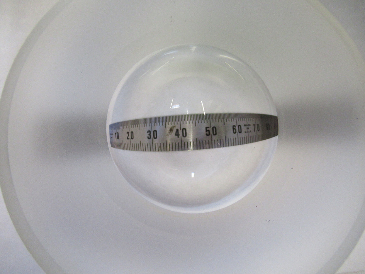 WEIRD HUGE LENS OPTICAL BK7 CONVEX CONCAVE MIL SPEC  OPTICS  AS PICTURED S1-B-08