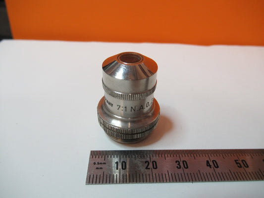 Rau Optik Wetzlar Objective 7X Microscope Part Optics